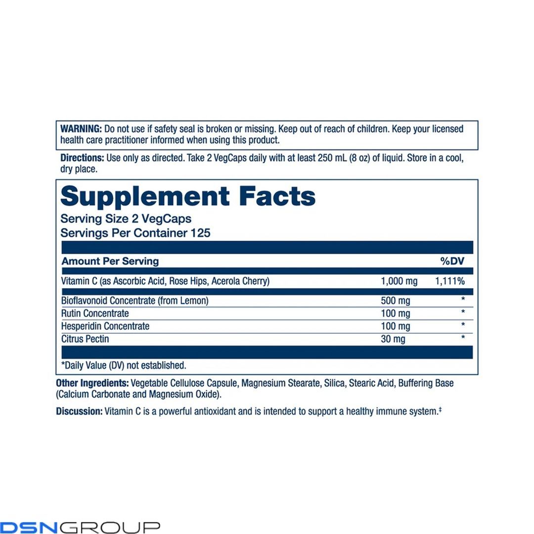 Super Bio Vitamin C 1000mg - 250 vcaps