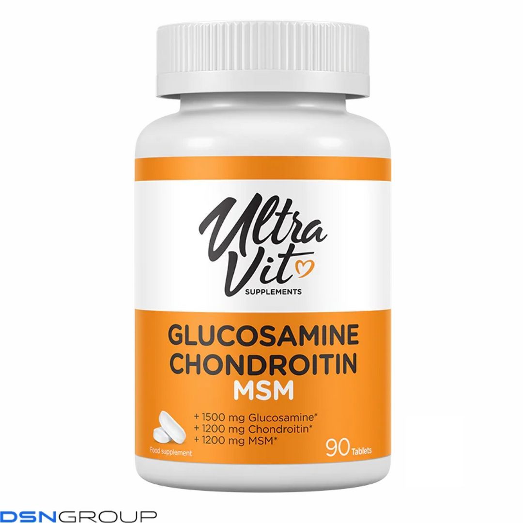 Ultravit Glucosamine Chondroitin MSM - 90 tabs 2022-10-0500 фото Ultravit Glucosamine Chondroitin MSM - 90 tabs