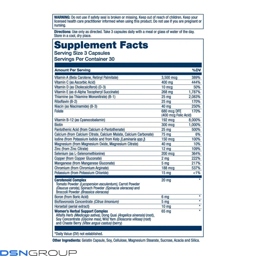 Women's Golden Multi-Vitamin - 90 vcaps 2023-10-3016 фото Women's Golden Multi-Vitamin - 90 vcaps