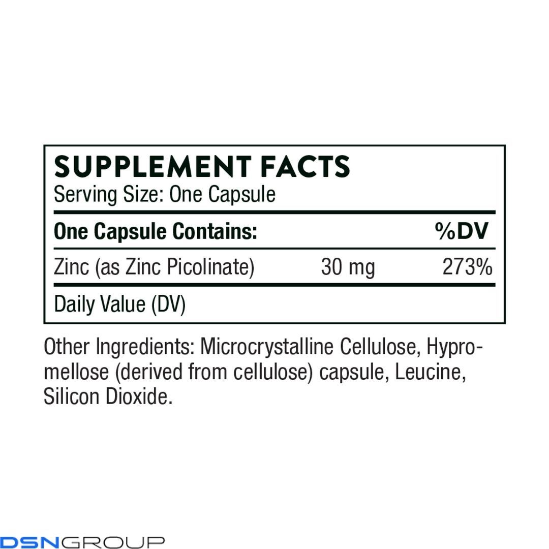 Zinc Picolinate 30 mg - 180 caps