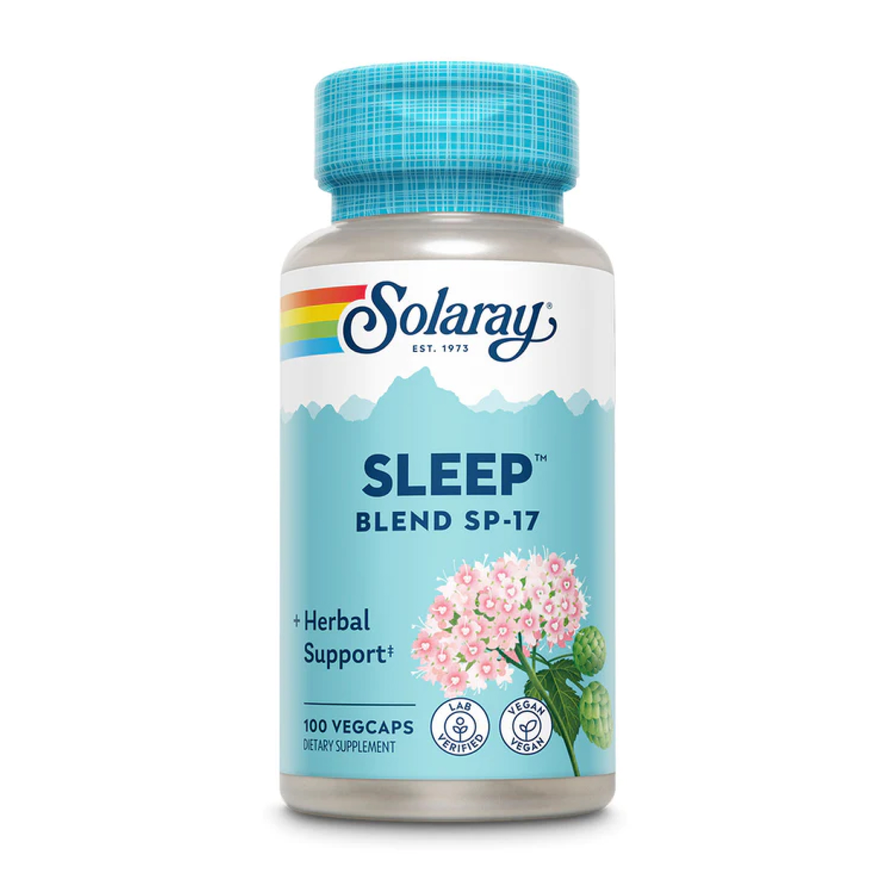 Solaray Sleep Blend SP-17, 100 рослинних капсул — комплекс трав для сну