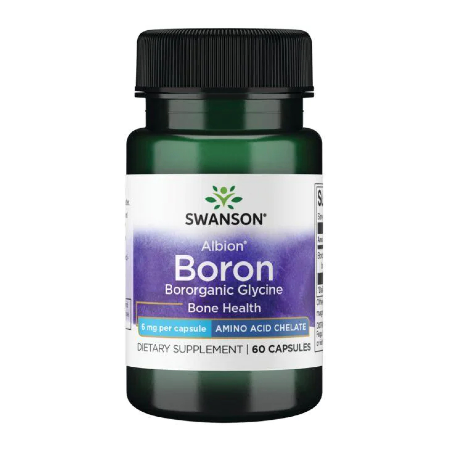 Swanson Бор гліцинат (Bororganic Glycine) 6 мг, 60 капсул