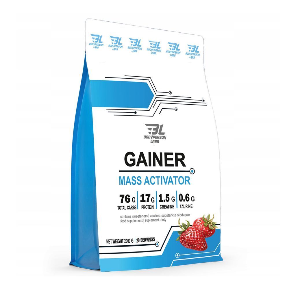 Gainer - 2000g Strawberry (Повреждена упаковка)