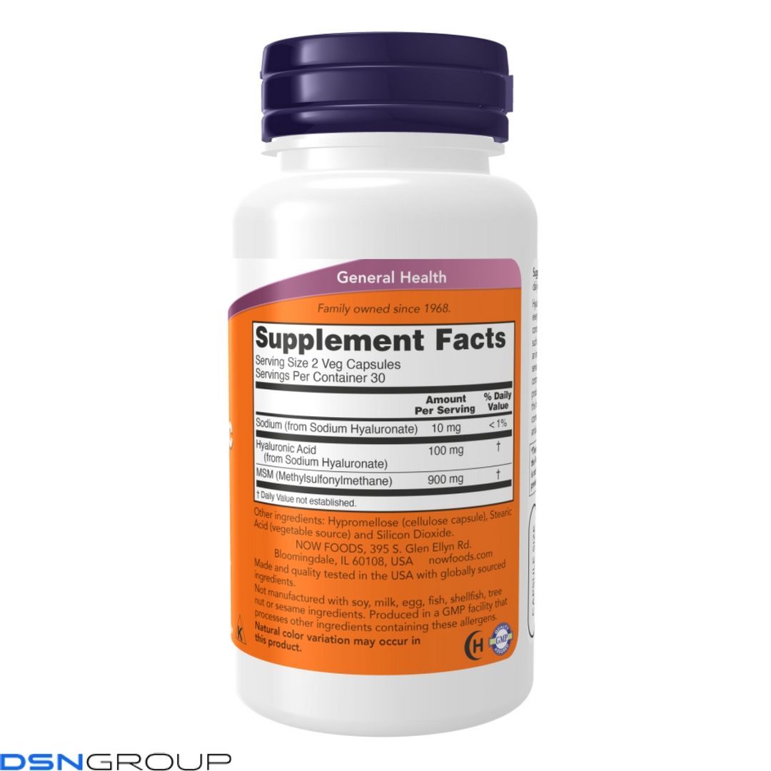 (12.02 Очікування) Hyaluronic Acid 50mg+MCM - 120 vcaps