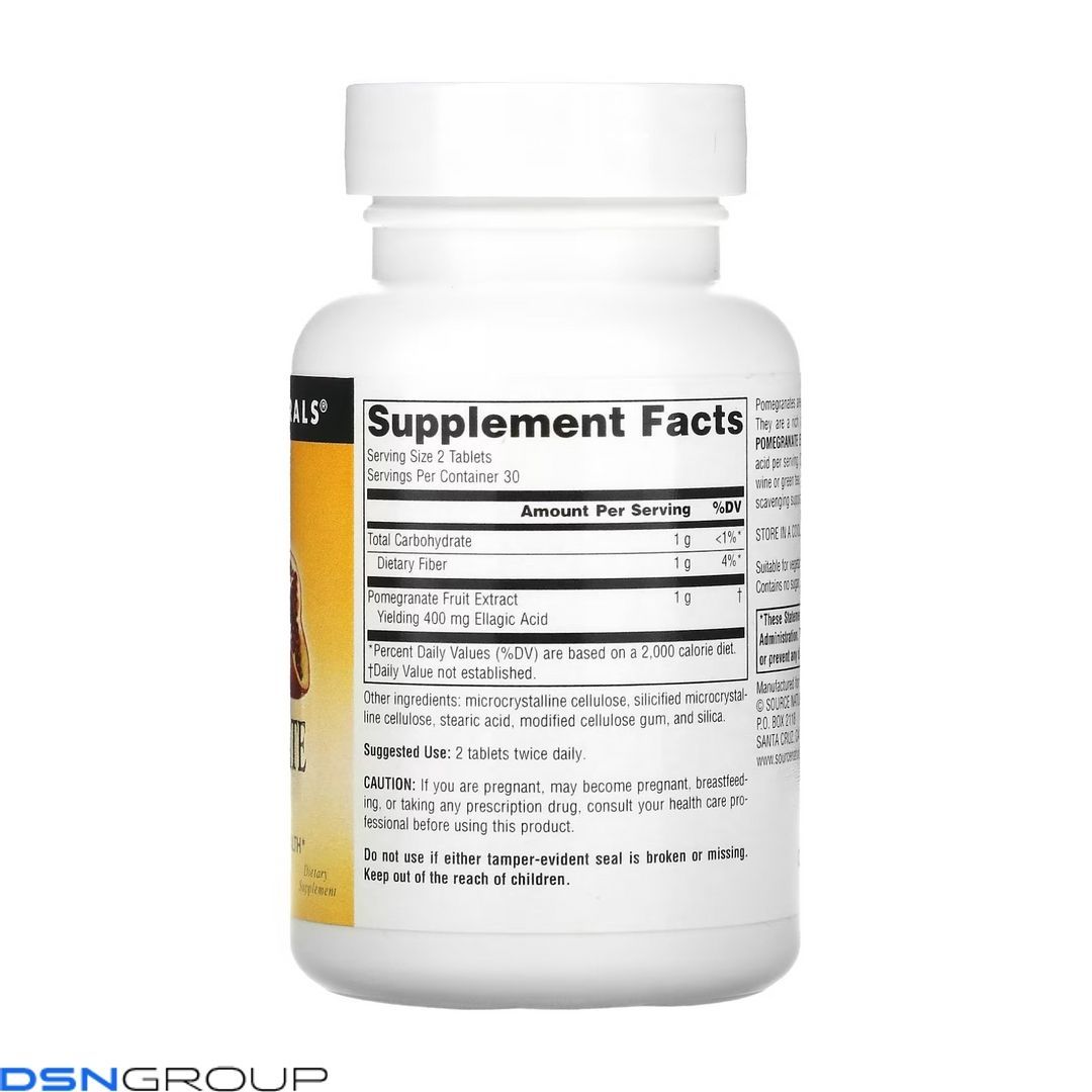 Pomegranate Extract 500mg - 60 tabs