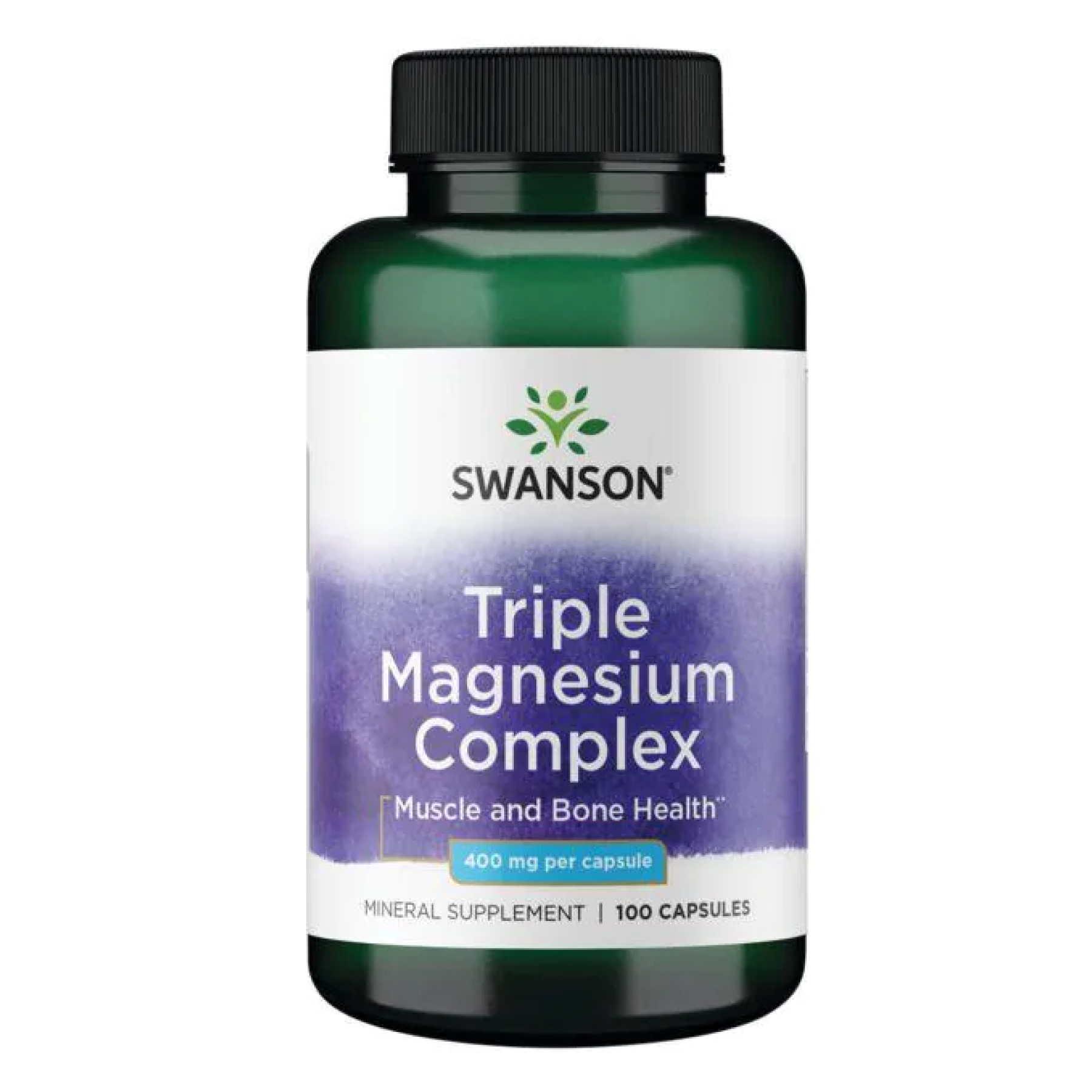 Магнієвий комплекс Swanson Triple Magnesium Complex, 100 капсул