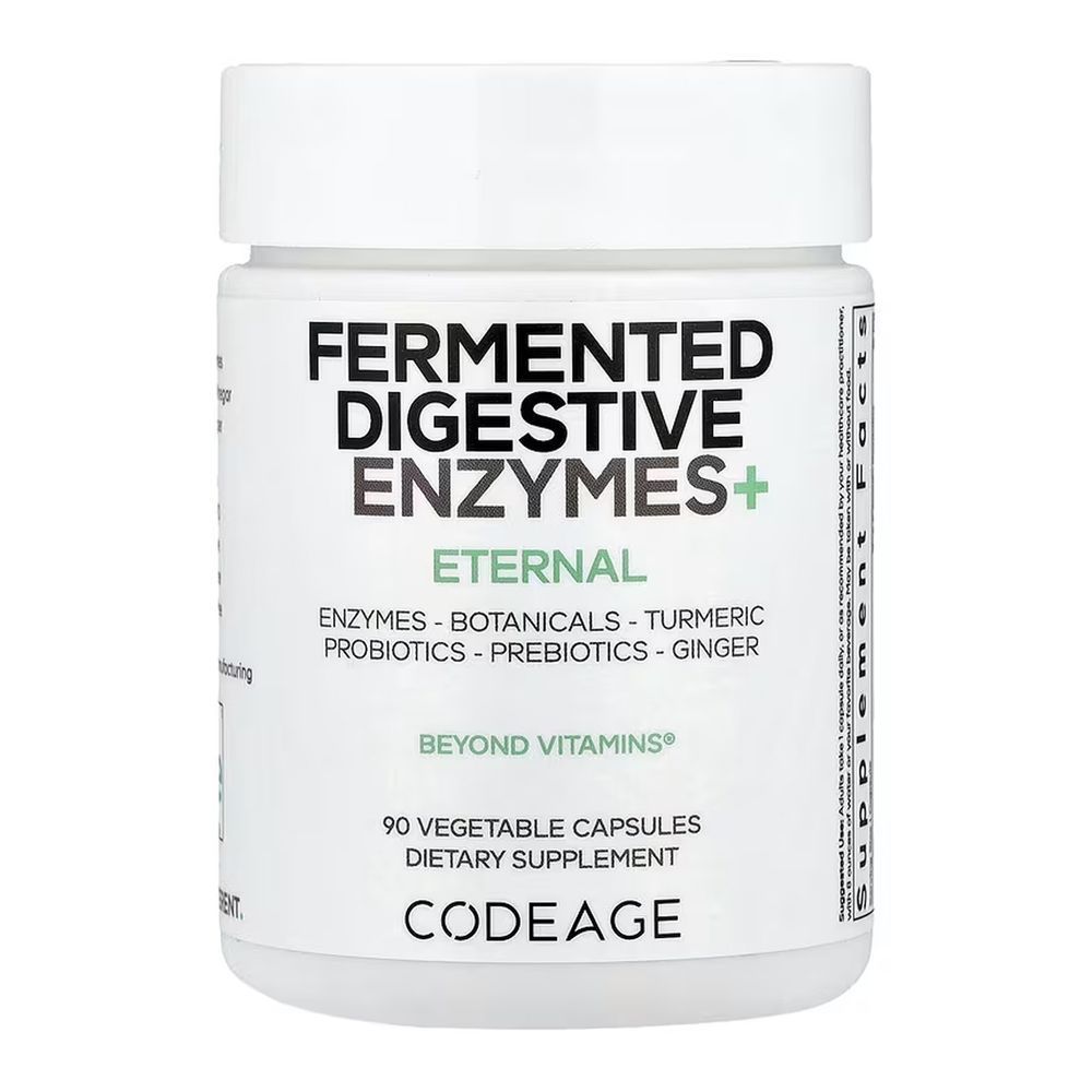 Fermented Digestive Enzymes - 90 vcaps (Повреждена банка)