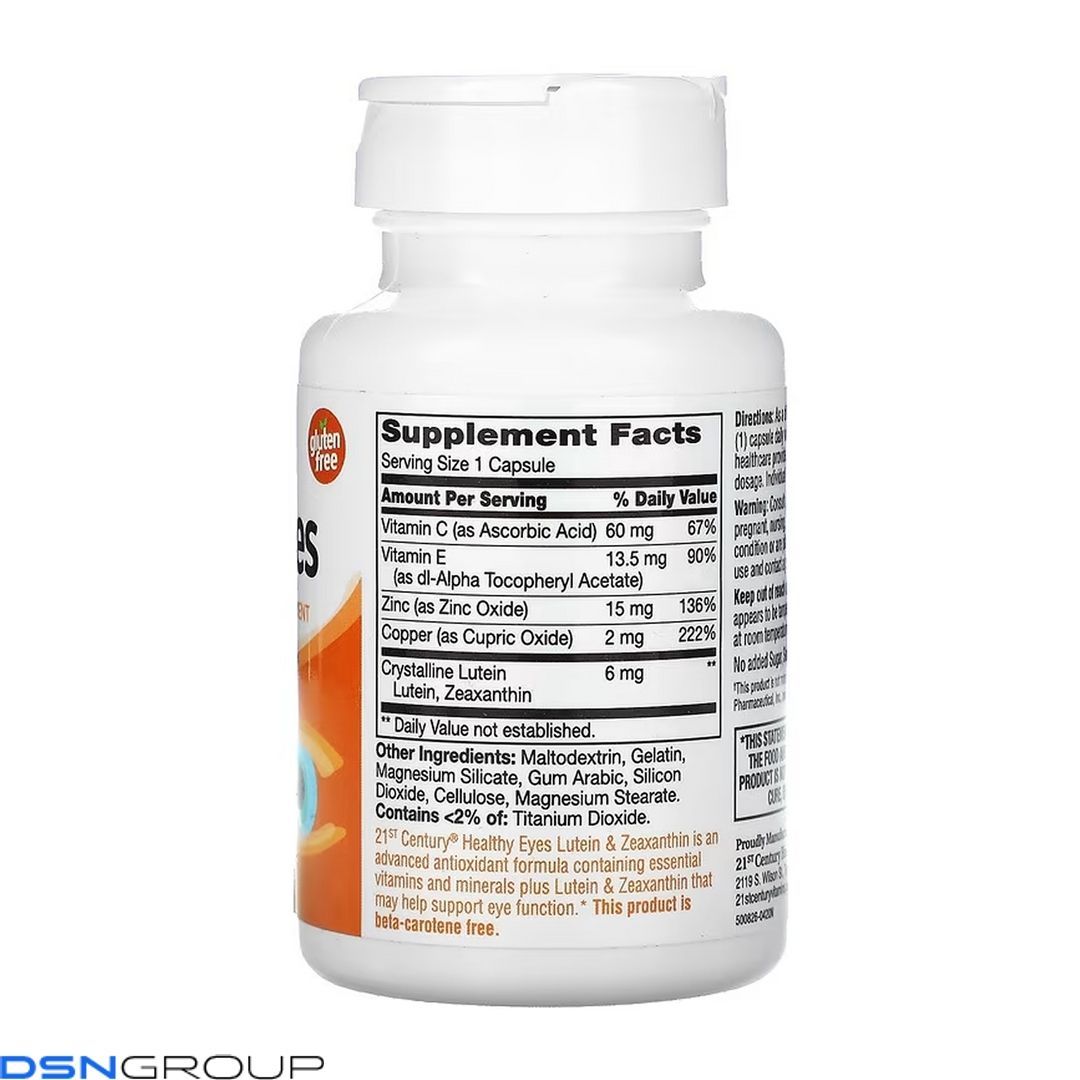 Healthy Eyes Lutein & Zeaxanthin - 60 caps 2023-10-7125 фото Healthy Eyes Lutein & Zeaxanthin - 60 caps