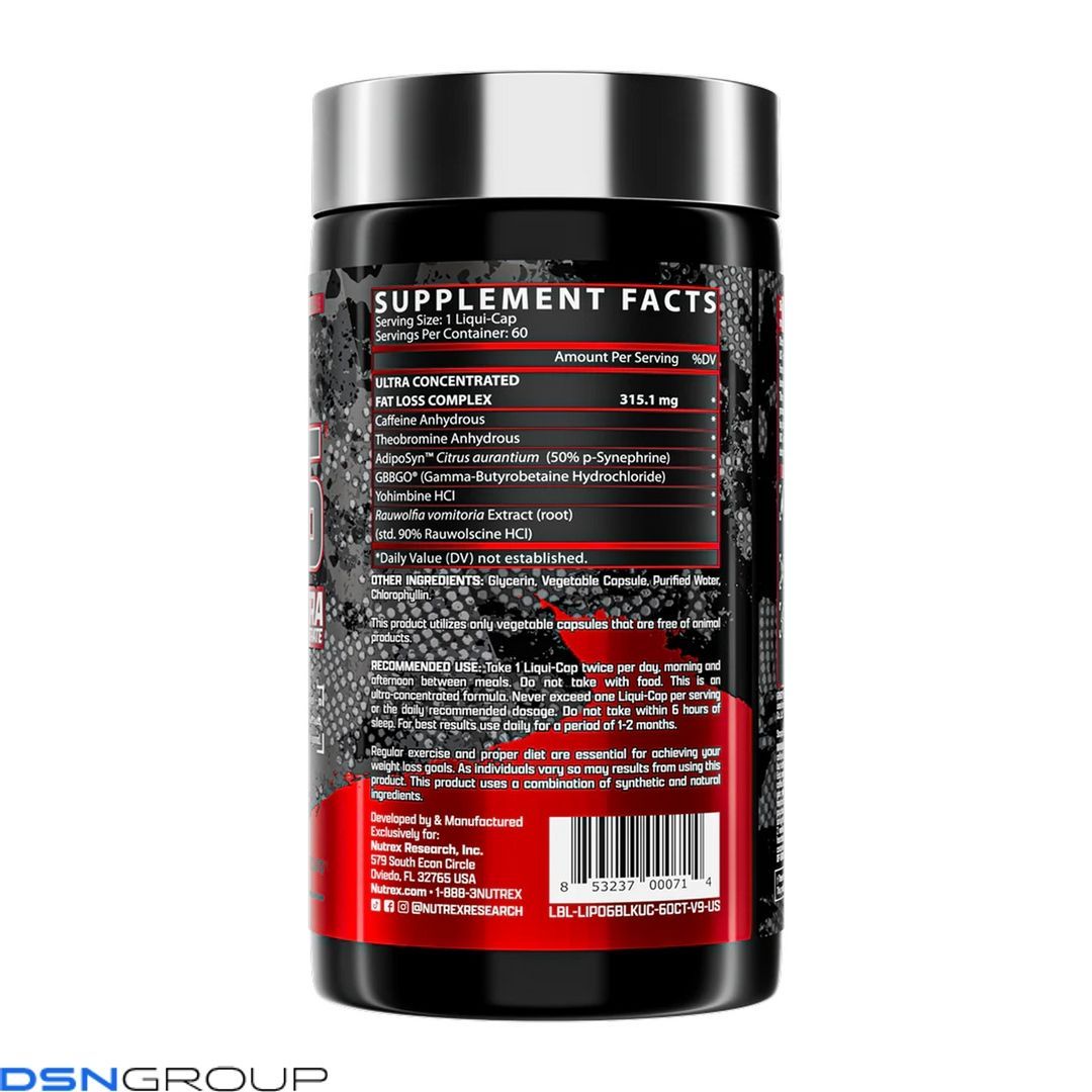 Lipo-6 Black UC - 60 liquid caps