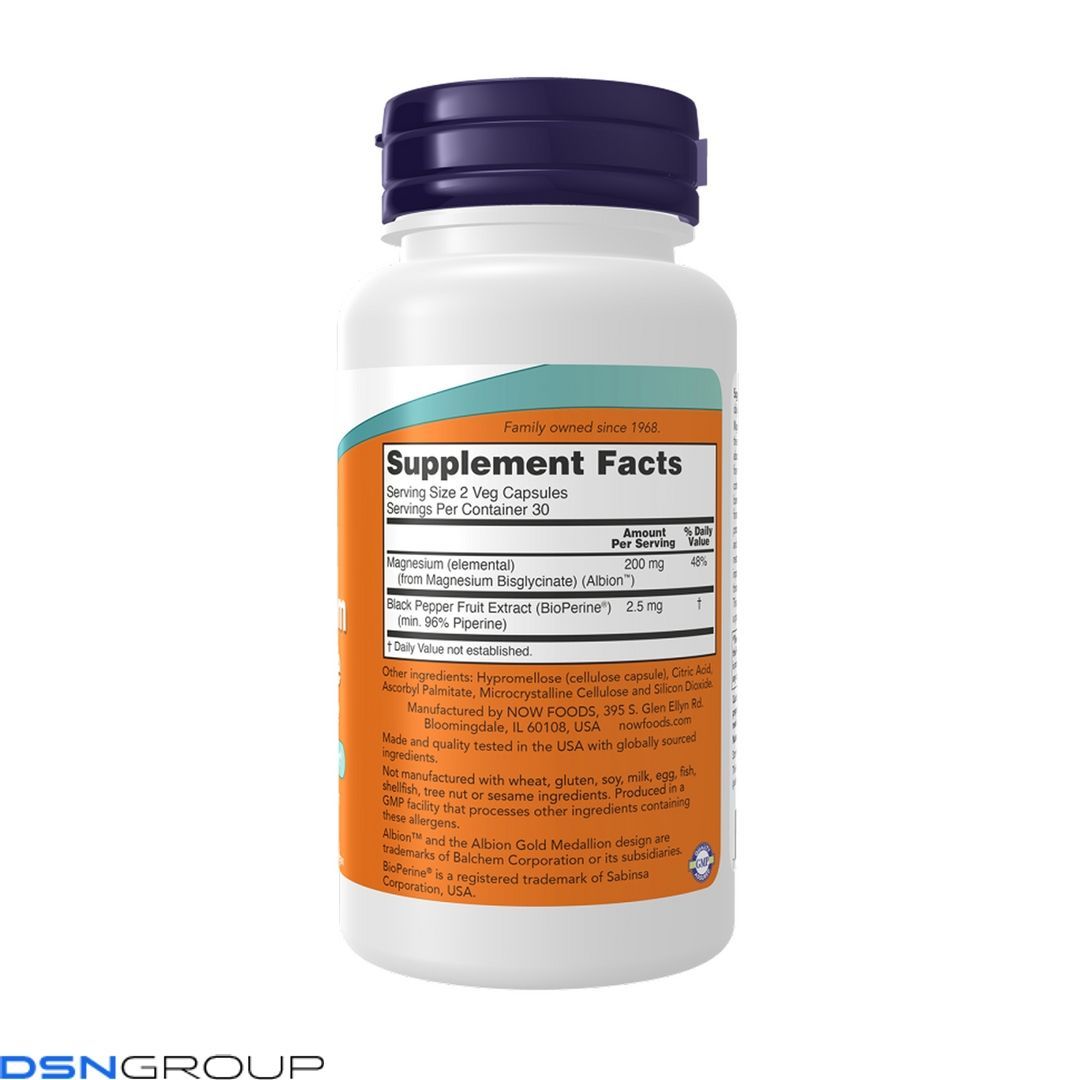 Magnesium Glycinate with BioPerine - 60 vcaps (Пошкоджена банка)