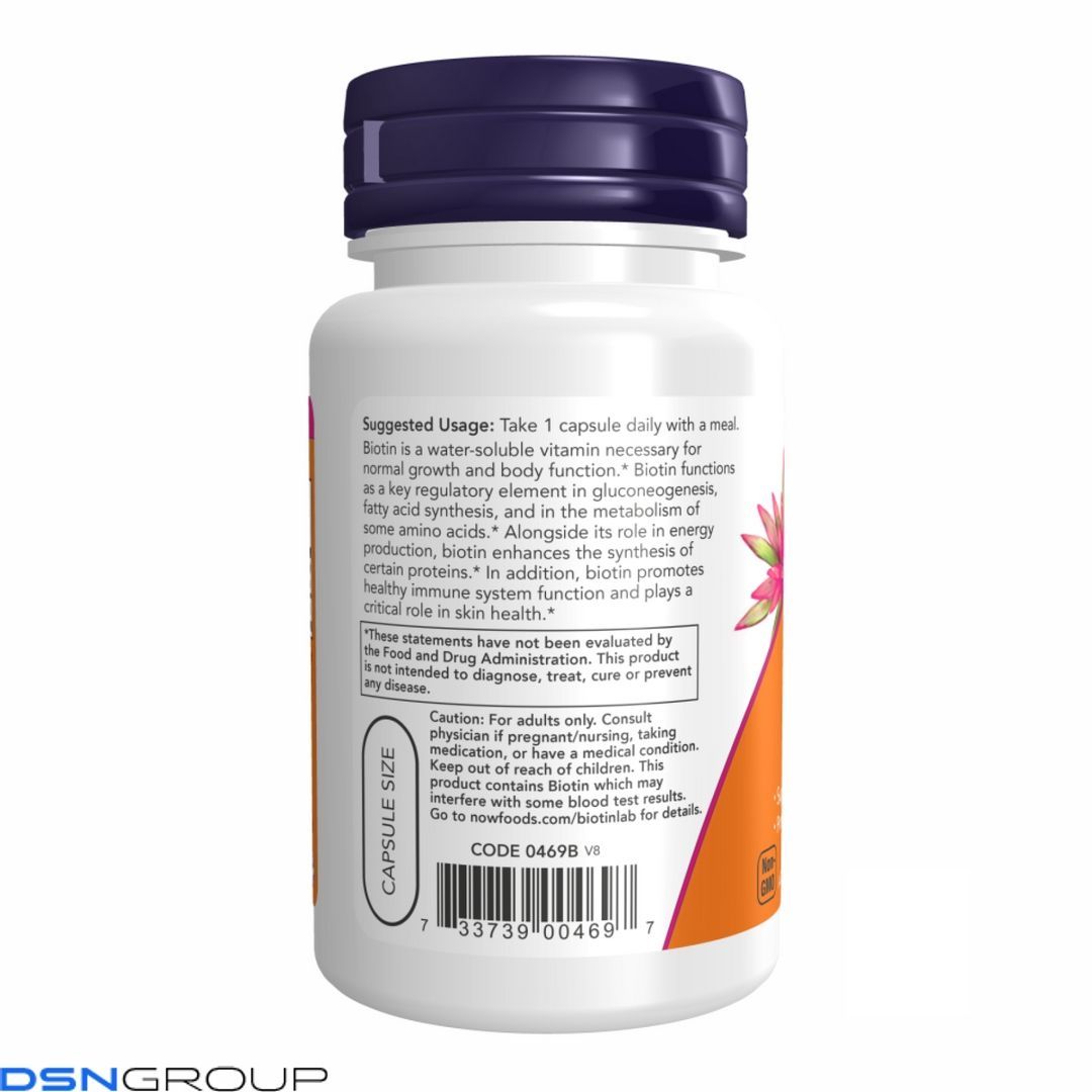 BIOTIN 1000mcg - 100 vcaps