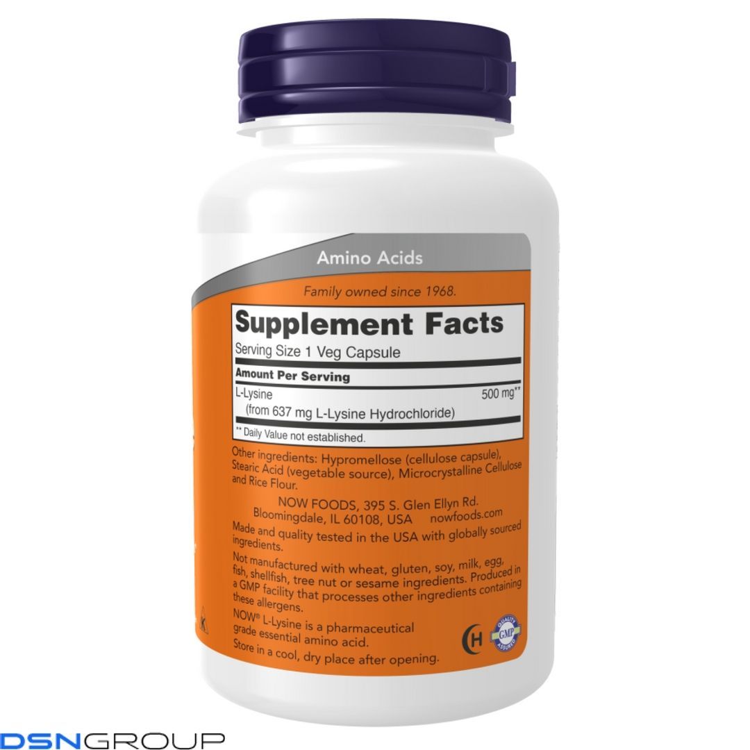 Lysine 500mg - 250 vcaps