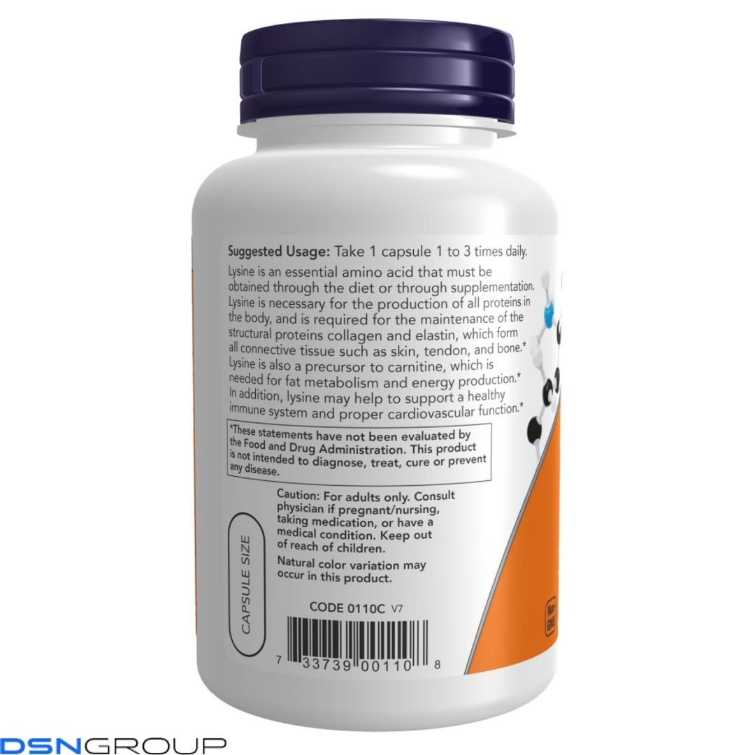 Lysine 500mg - 250 vcaps