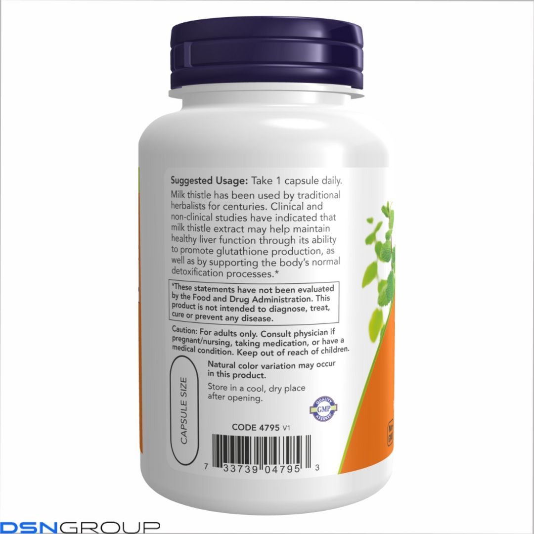 Milk Thistle Extract 750mg Silymarin 600mg - 90 vcaps