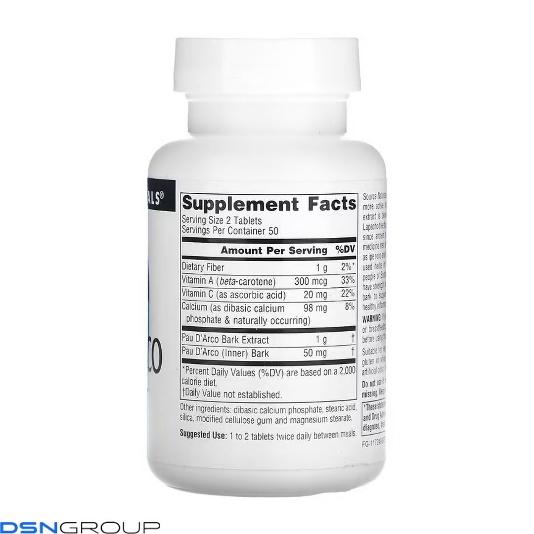 Pau D'Arco Extract 500mg - 100 tabs 2023-10-5284 фото Pau D'Arco Extract 500mg - 100 tabs