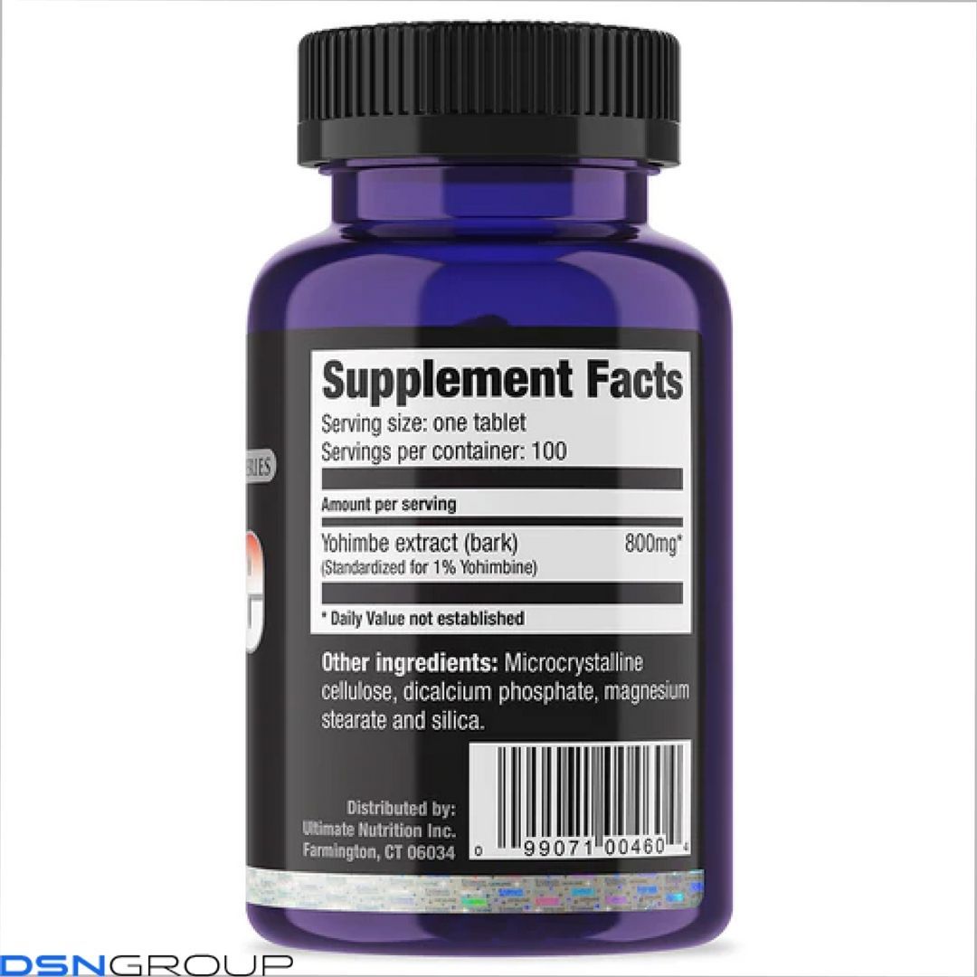 Yohimbe Bark Extract 800mg - 100tabs
