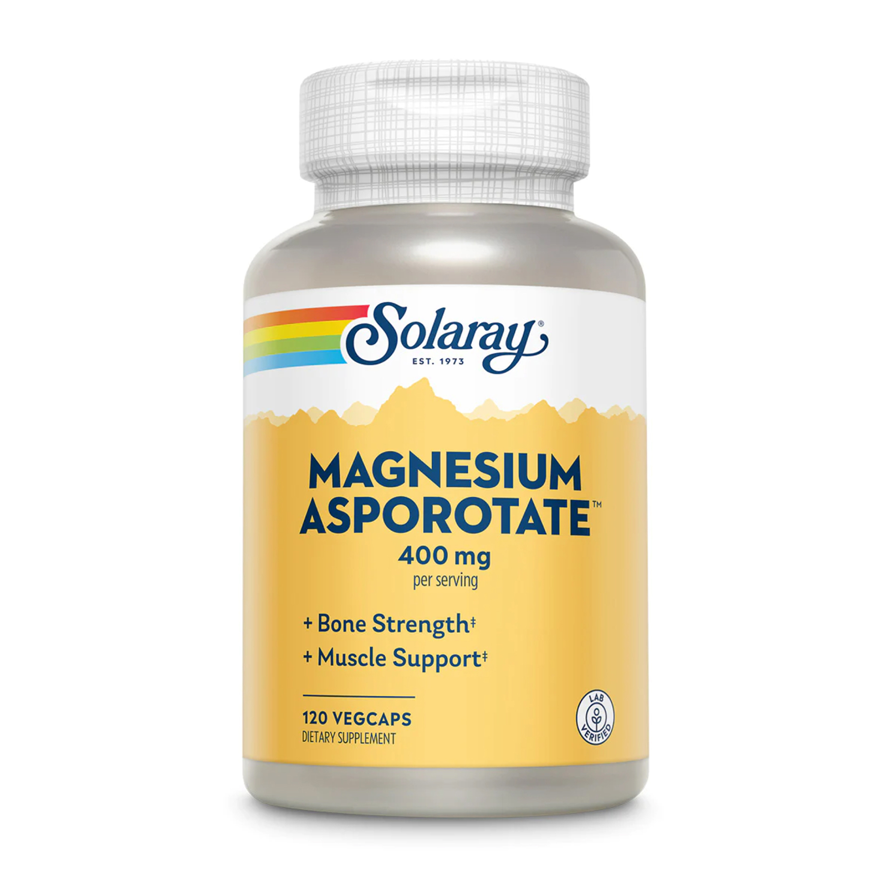 Solaray Magnesium Asporotate 400 мг, 120 рослинних капсул