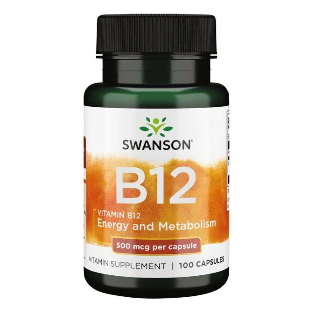 Vitamin B12 500 mcg - 100 Caps (Повреждена банка)