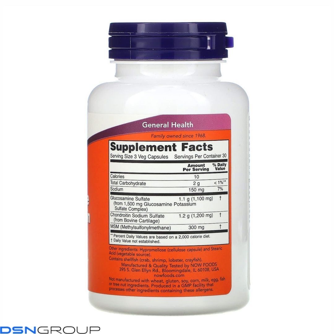 (12.02 Ожидание) Glucosamine & Chondroitin with MSM - 90 vcaps