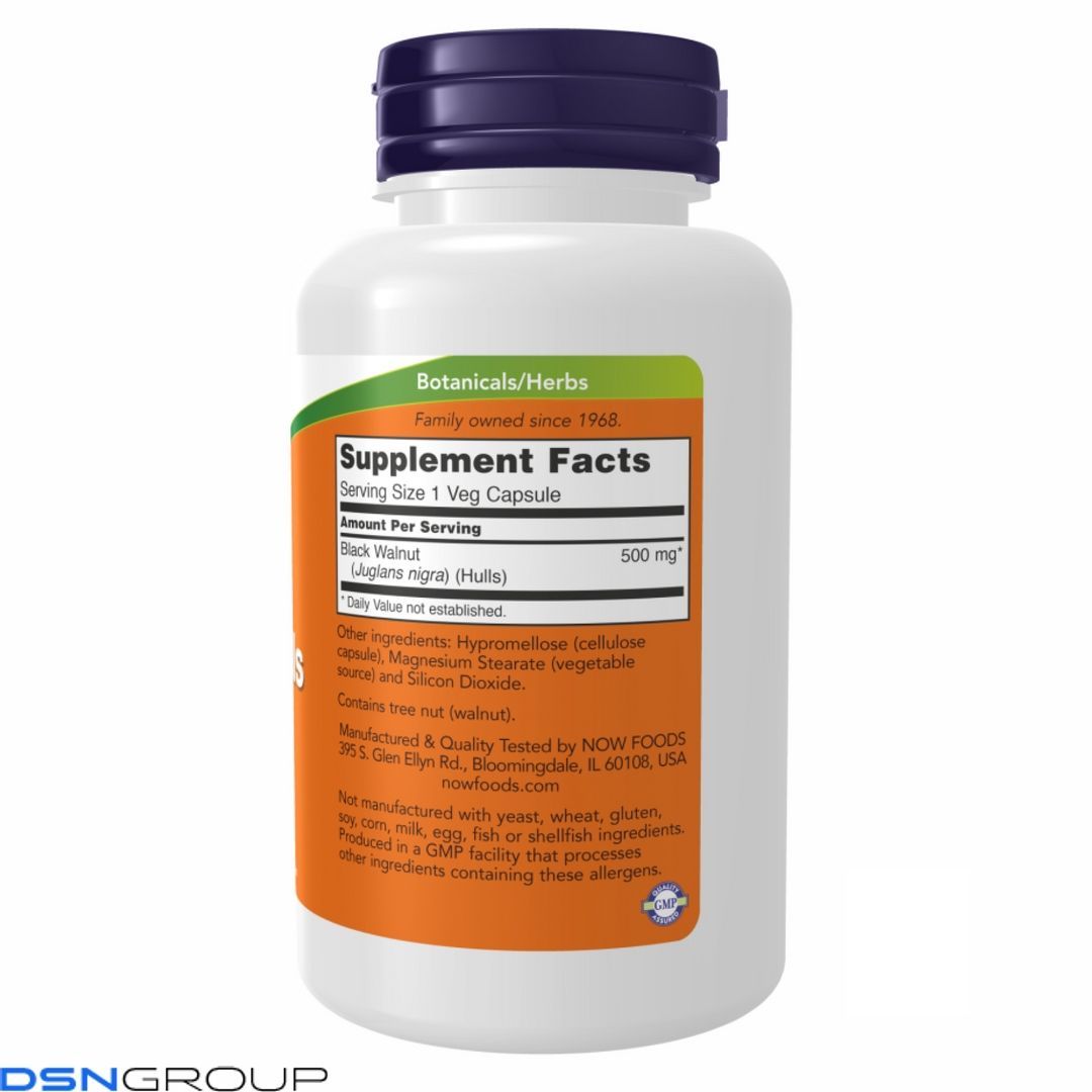 Black Walnut Hulls 500 mg - 100 vcaps