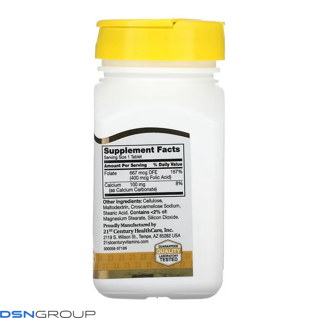 Folic Acid 400 mcg - 250 tabs