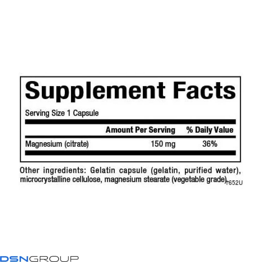Magnesium Citrate 150mg - 180 caps