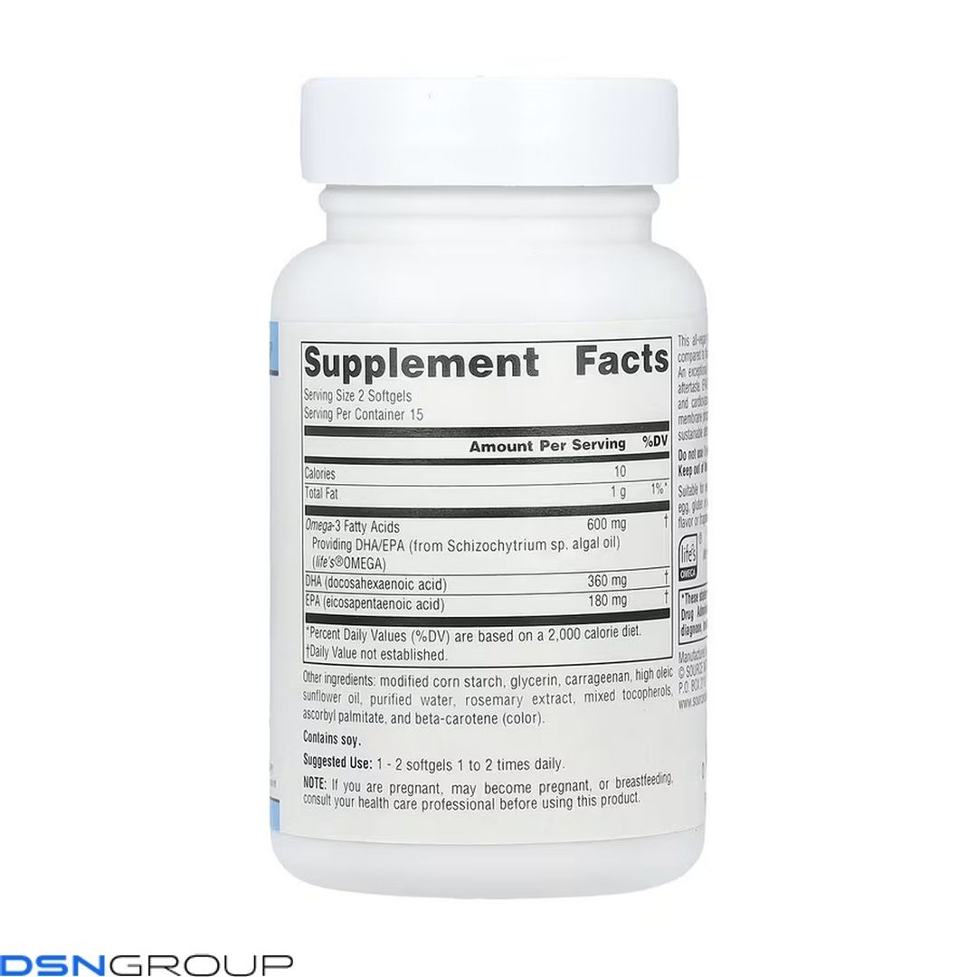 Vegan Omega-3s EPA-DHA 300 mg - 30 softgels