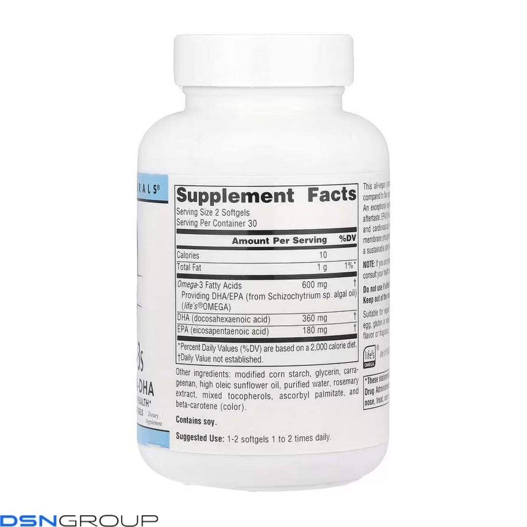 Vegan Omega-3s EPA-DHA 300mg - 60 softgels