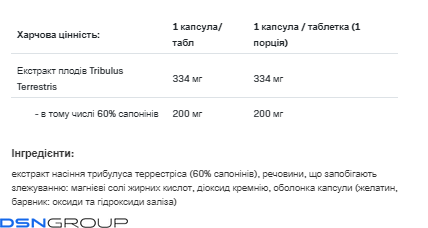 Tribulus testosterone booster -100 caps