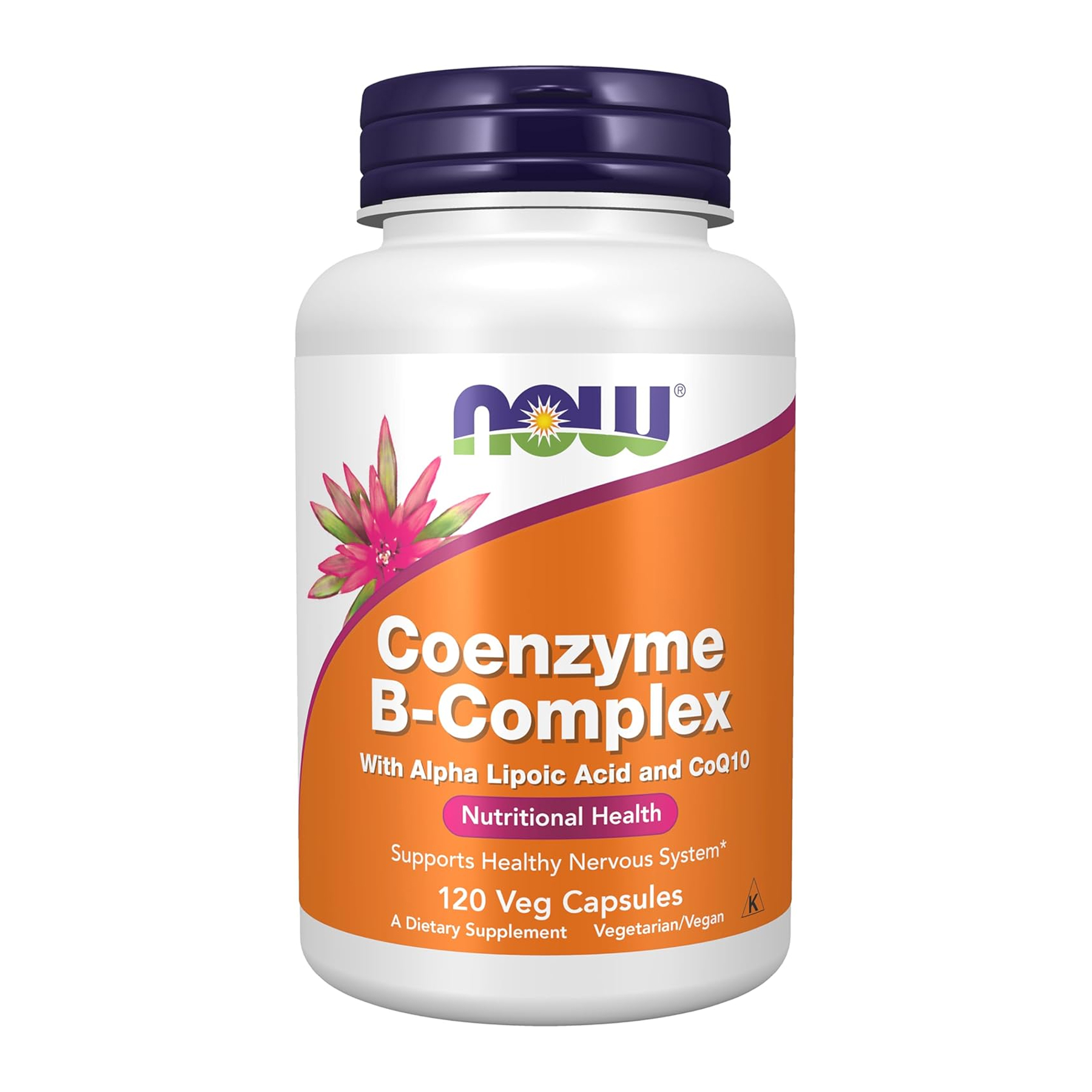 NOW Foods Коензим B-Complex з альфа-ліпоєвою кислотою та CoQ10, 120 капсул