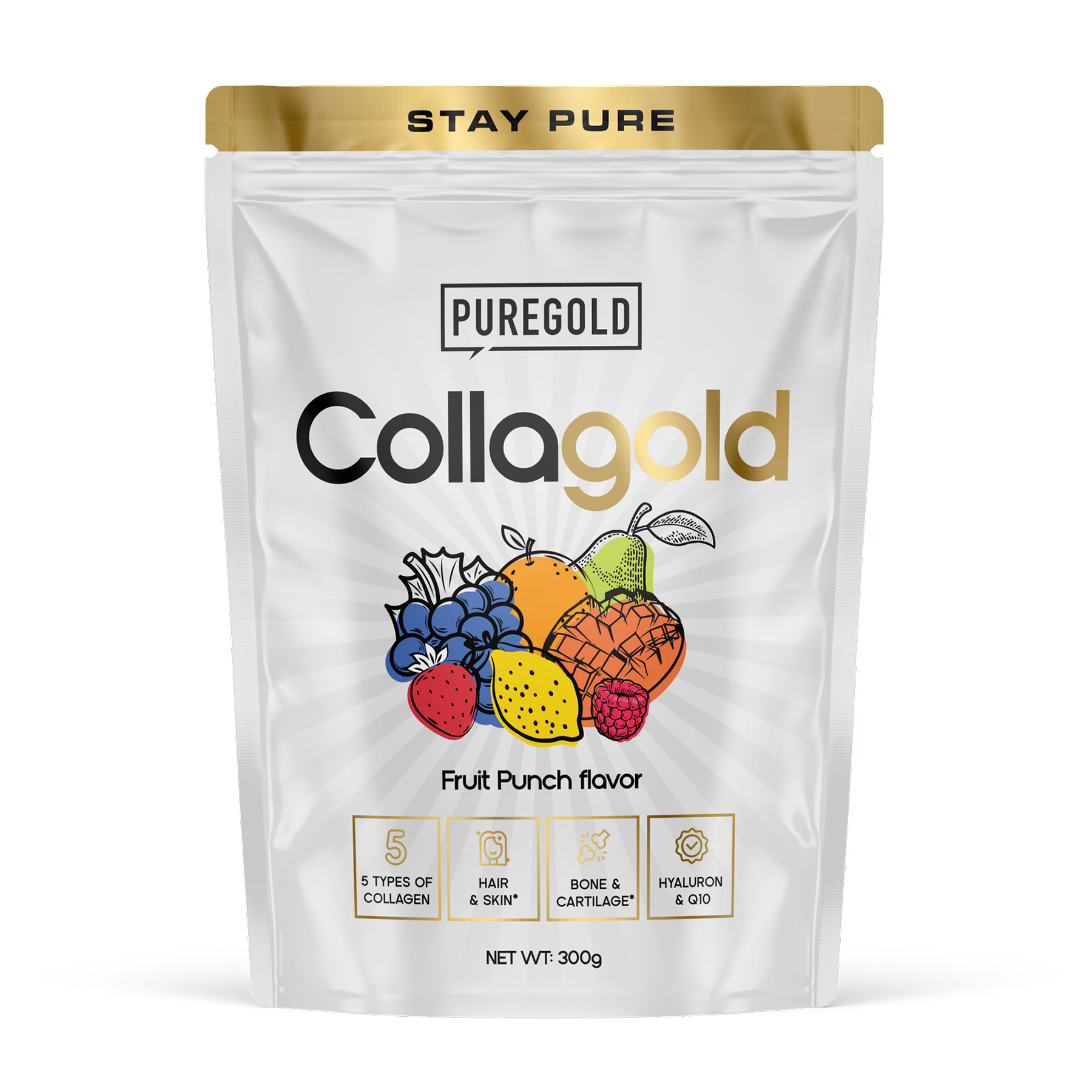Колаген CollaGold 300 г, фруктовий пунш