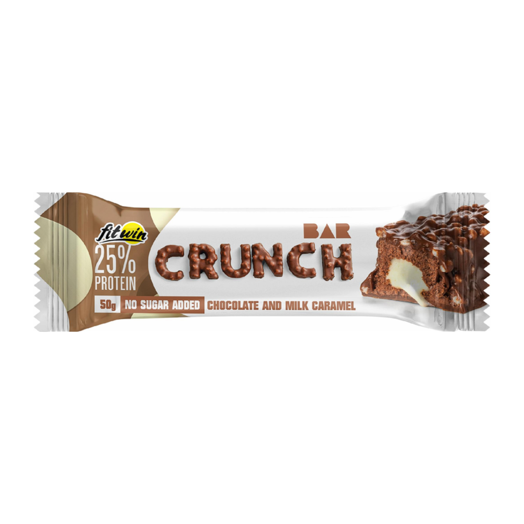 Протеїновий батончик FitWin Crunch Bar 25% шоколад-карамель
