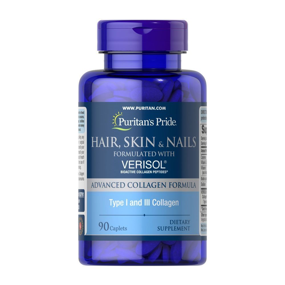 Hair, Skin and Nails formulated with VERISOL&reg; - 90 caps (Пошкоджена+ 06.26)
