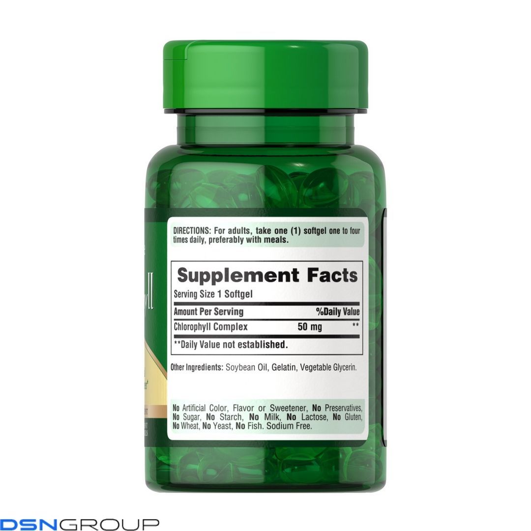 Chlorophyll Concentrate 50mg - 100 softgels