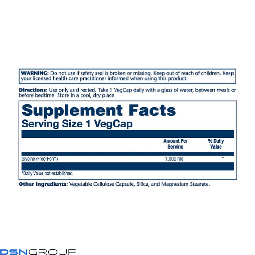 Glycine Free Form 1000mg - 60 vcaps
