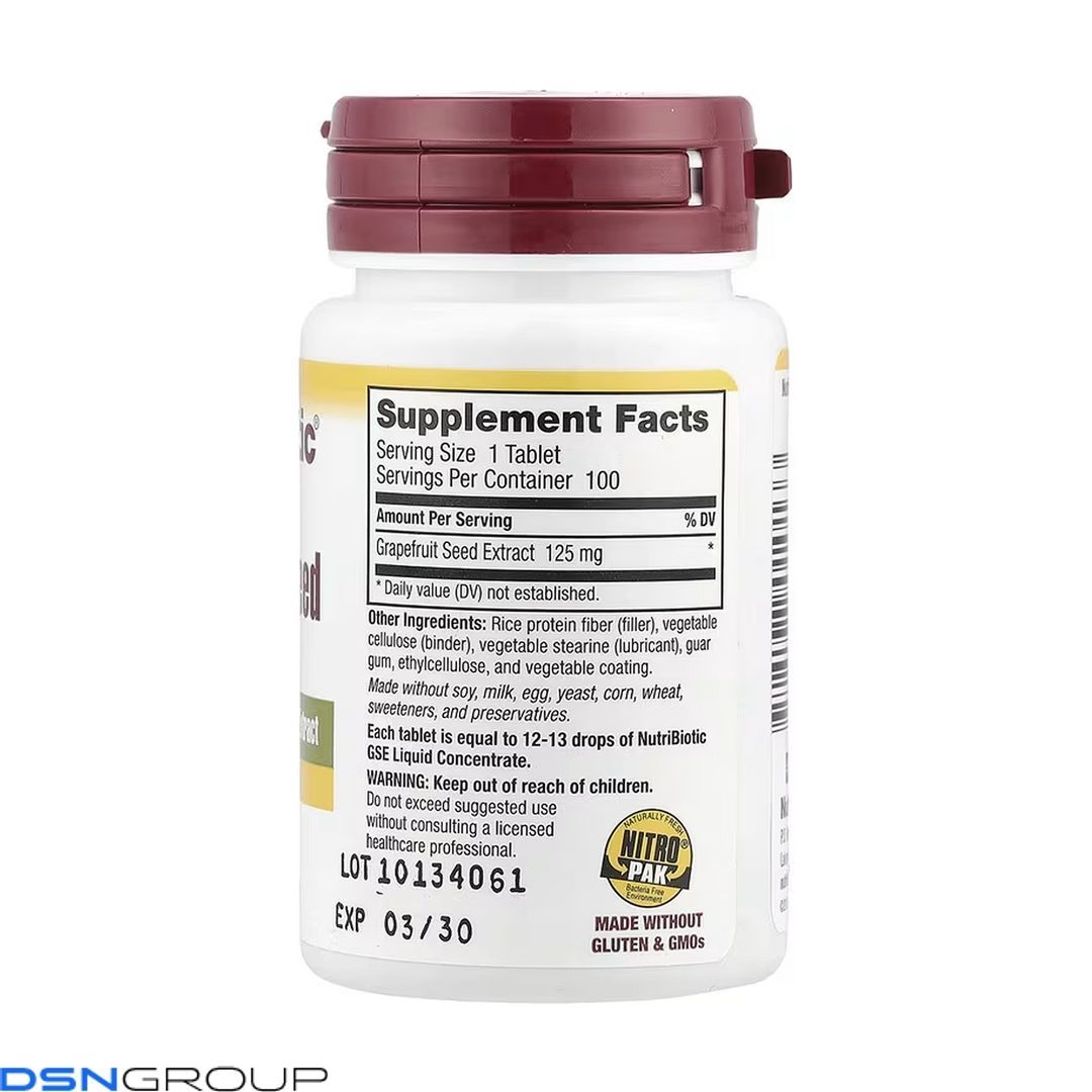 Grapefruit Seed Extract 125mg - 100 tabs