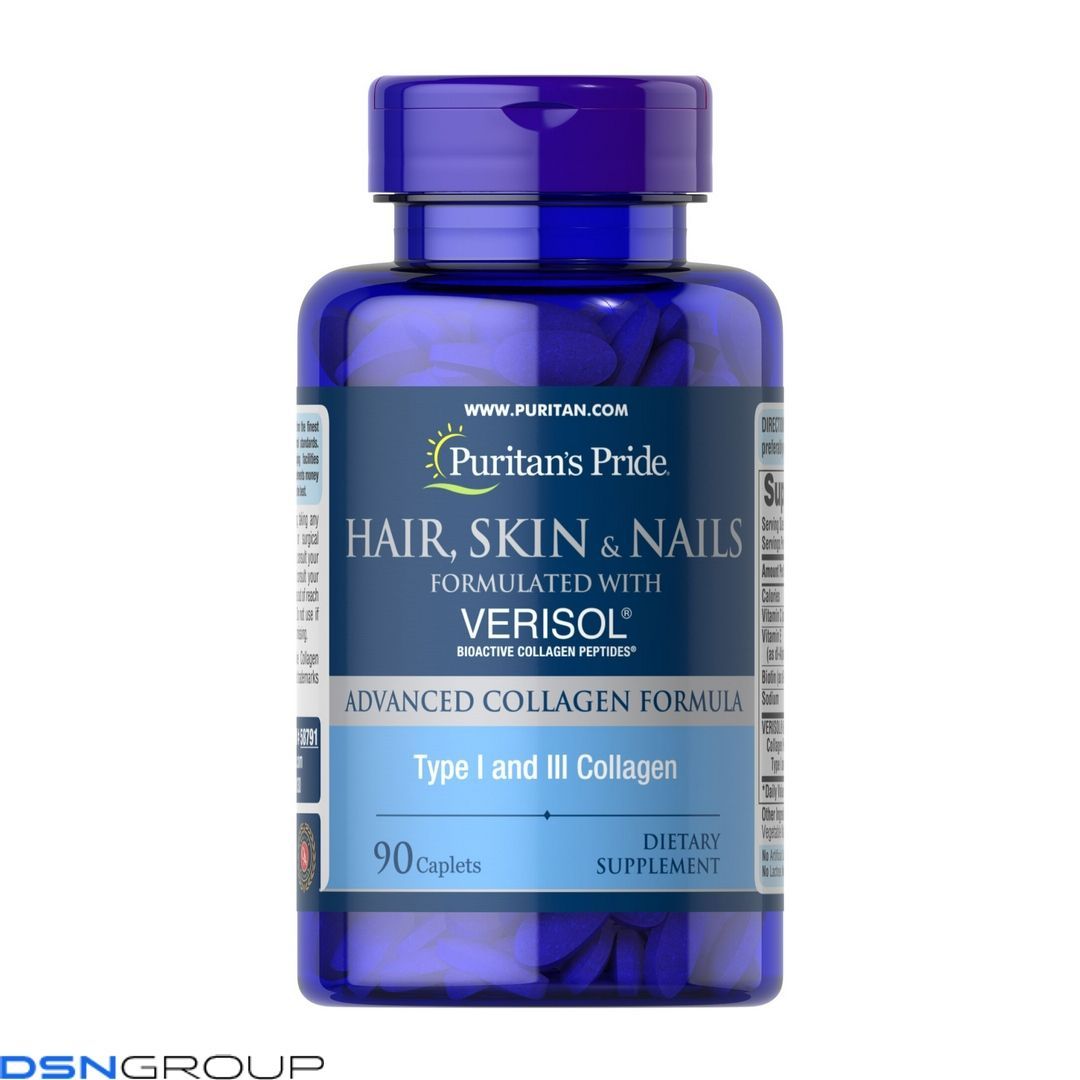 Hair, Skin and Nails formulated with VERISOL® - 90 caps (Пошкоджена+ 06.26) 2023-10-7540 фото Hair, Skin and Nails formulated with VERISOL® - 90 caps (Пошкоджена+ 06.26)