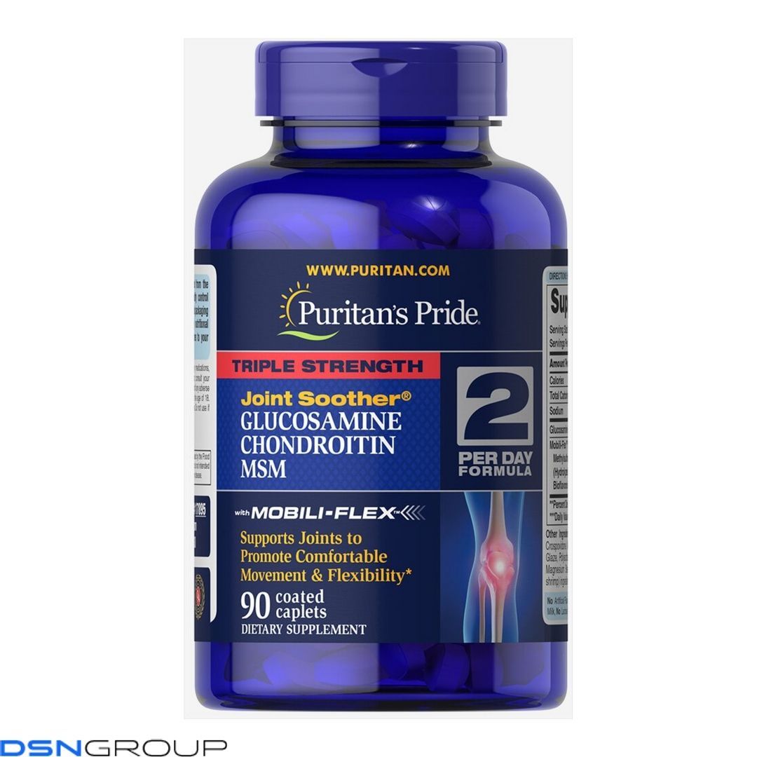 Glucosamine Chondroitin MSM Triple Strength - 90 caplets 100-76-2034597-20 фото Glucosamine Chondroitin MSM Triple Strength - 90 caplets