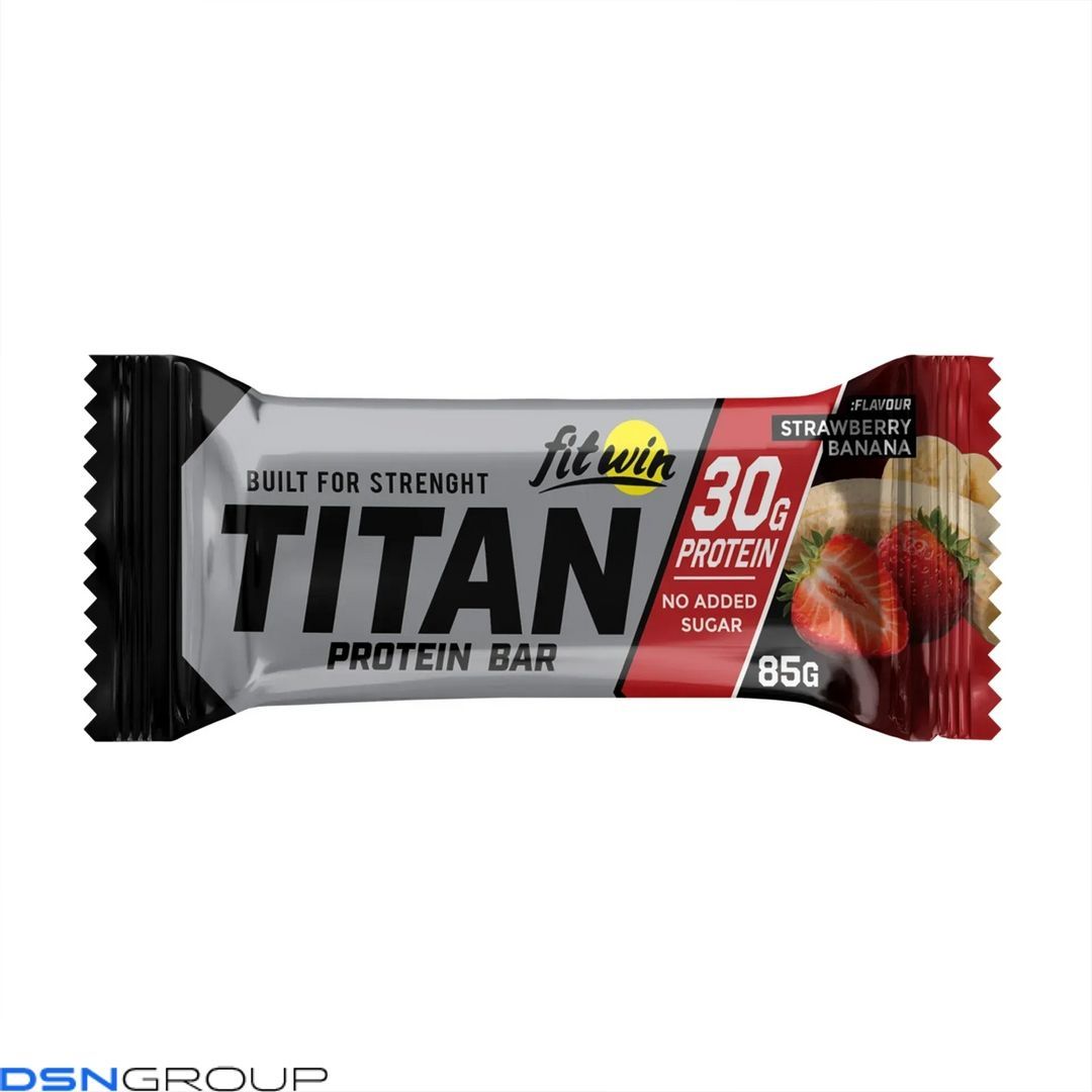 TITAN BAR - 9x85g Strawberry Banana