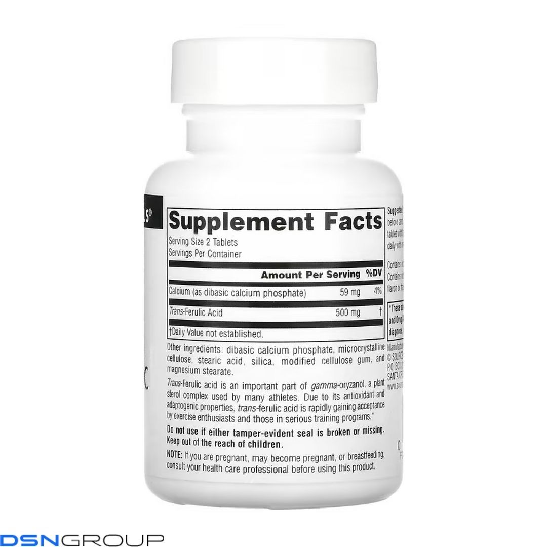 Trans-Ferulic Acid 250mg - 30 tabs