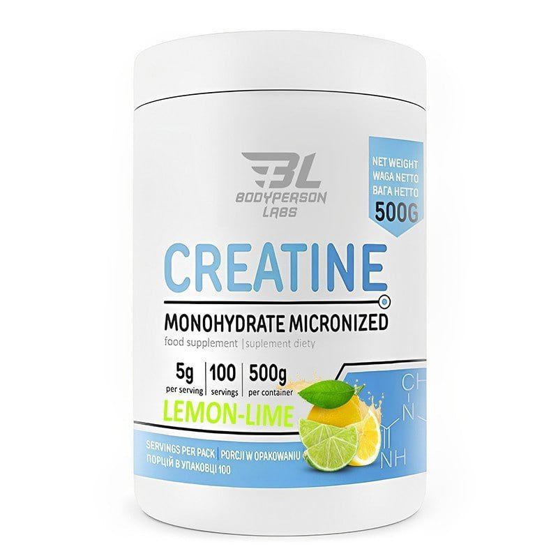 Creatine monohydrate - 500g Lemon Lime (Повреждена банка)