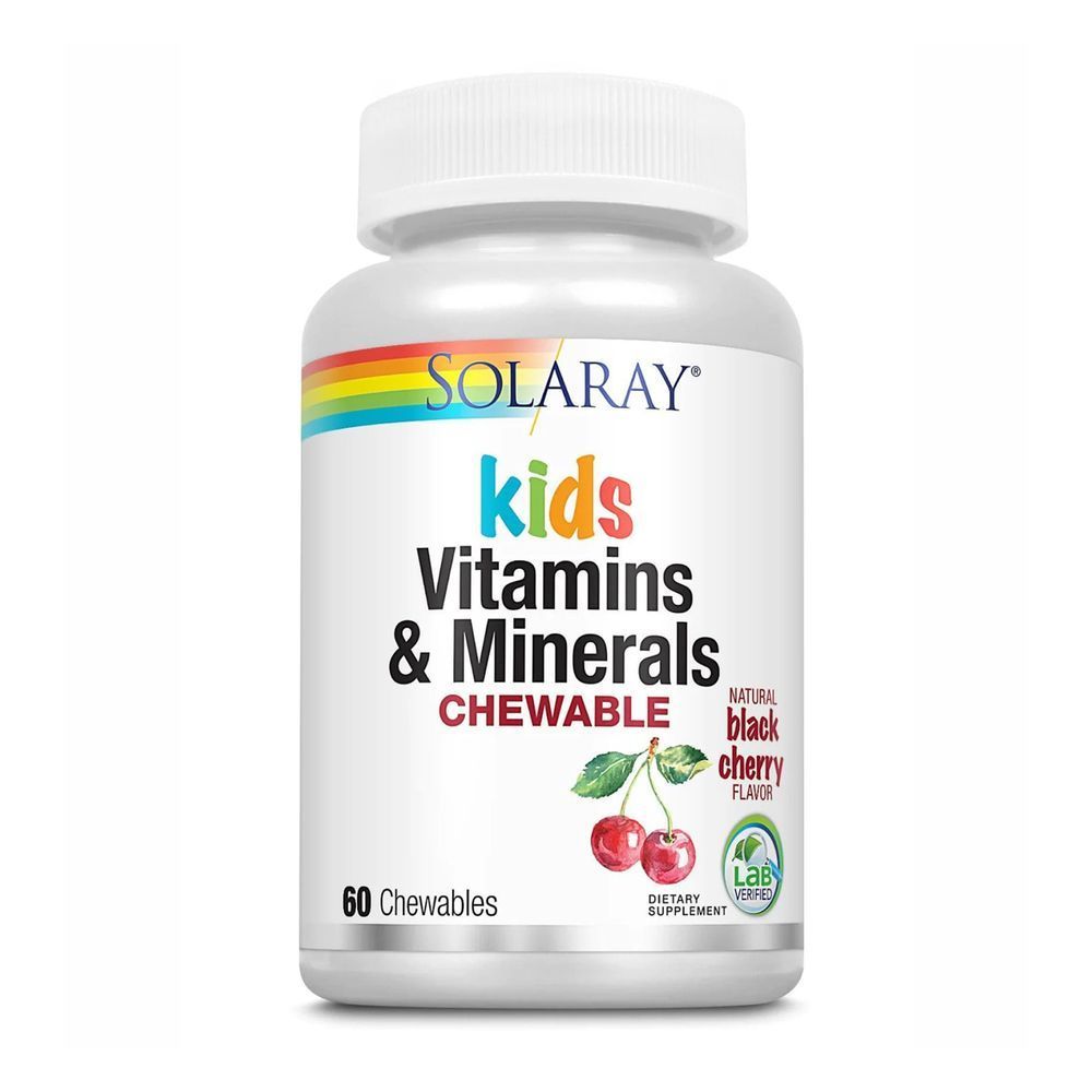 Kids Vitamins & Minerals - 60 chewables Black Cherry (Пошкоджена банка)