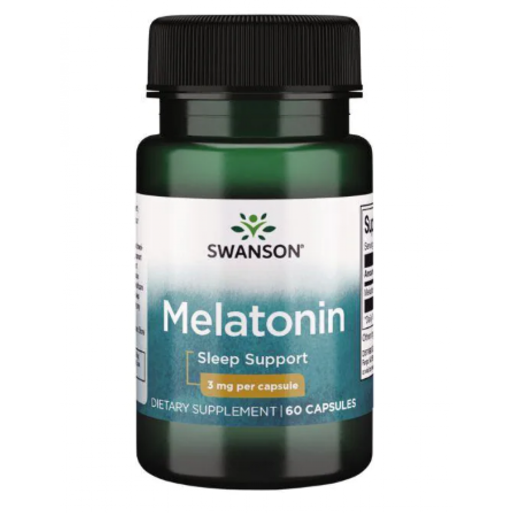 Melatonin 3 mg - 60 caps (Повреждена этикетка)