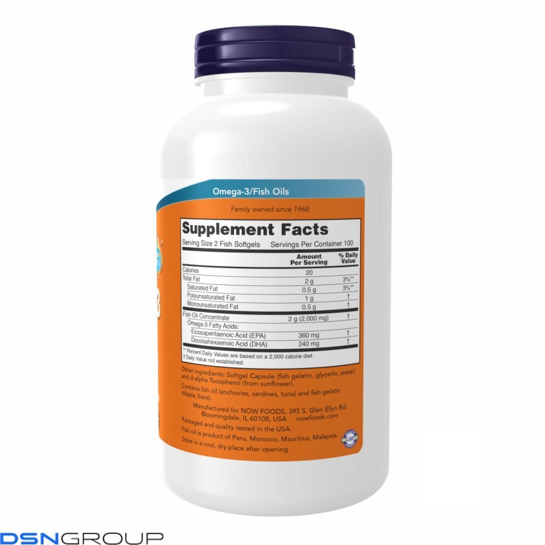 (12.02 Ожидание) Omega-3 FO 1000mg 180/120 Fish Gelatin - 200 sgels