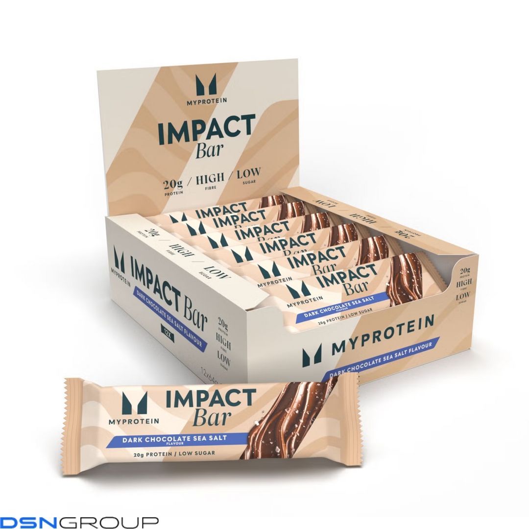 Impact Bar - 12x64g Dark Chocolate Sea Salt 100-33-2285326-20 фото Impact Bar - 12x64g Dark Chocolate Sea Salt
