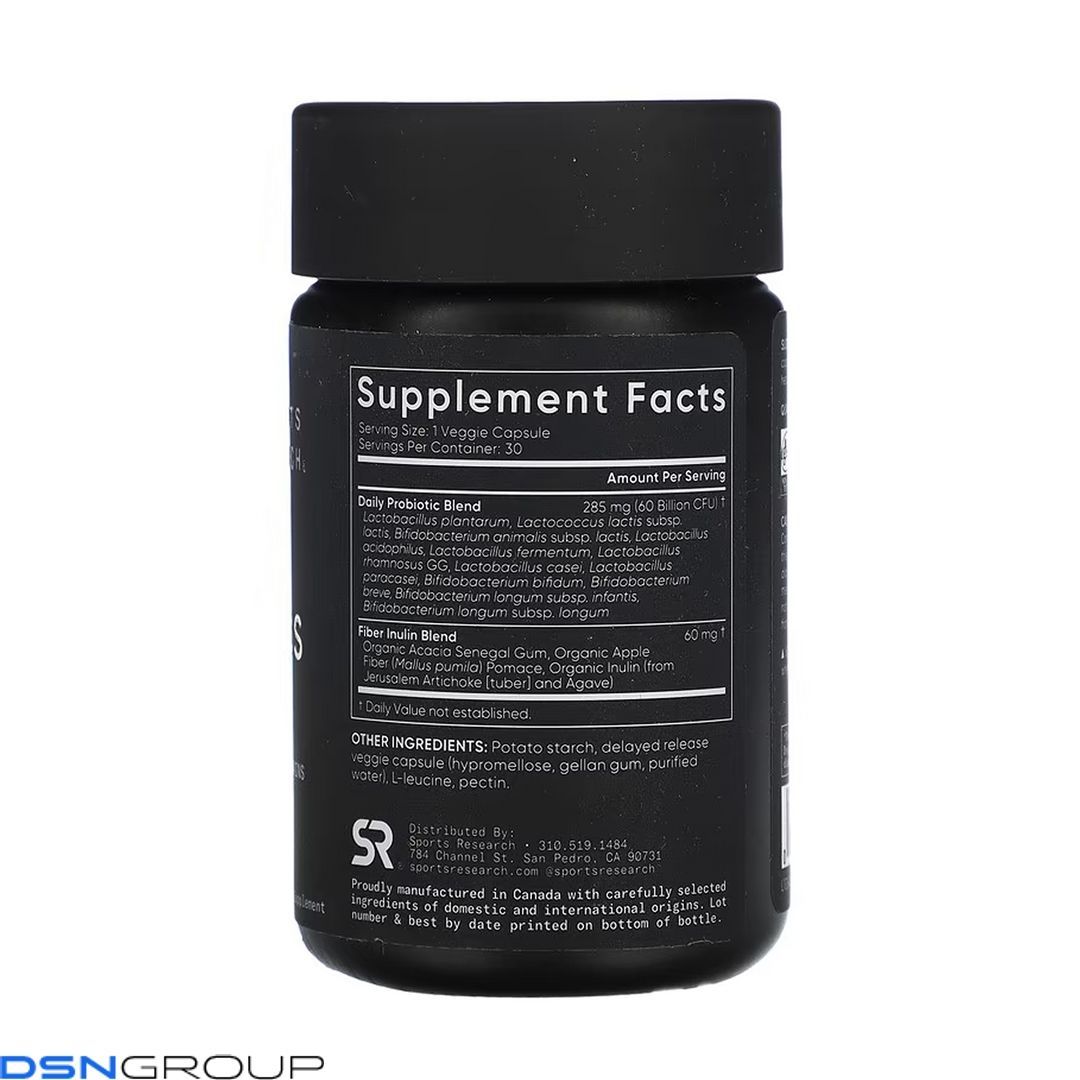 Daily Probiotics with Prebiotics 60 Billion CFU - 30 veggie capsules