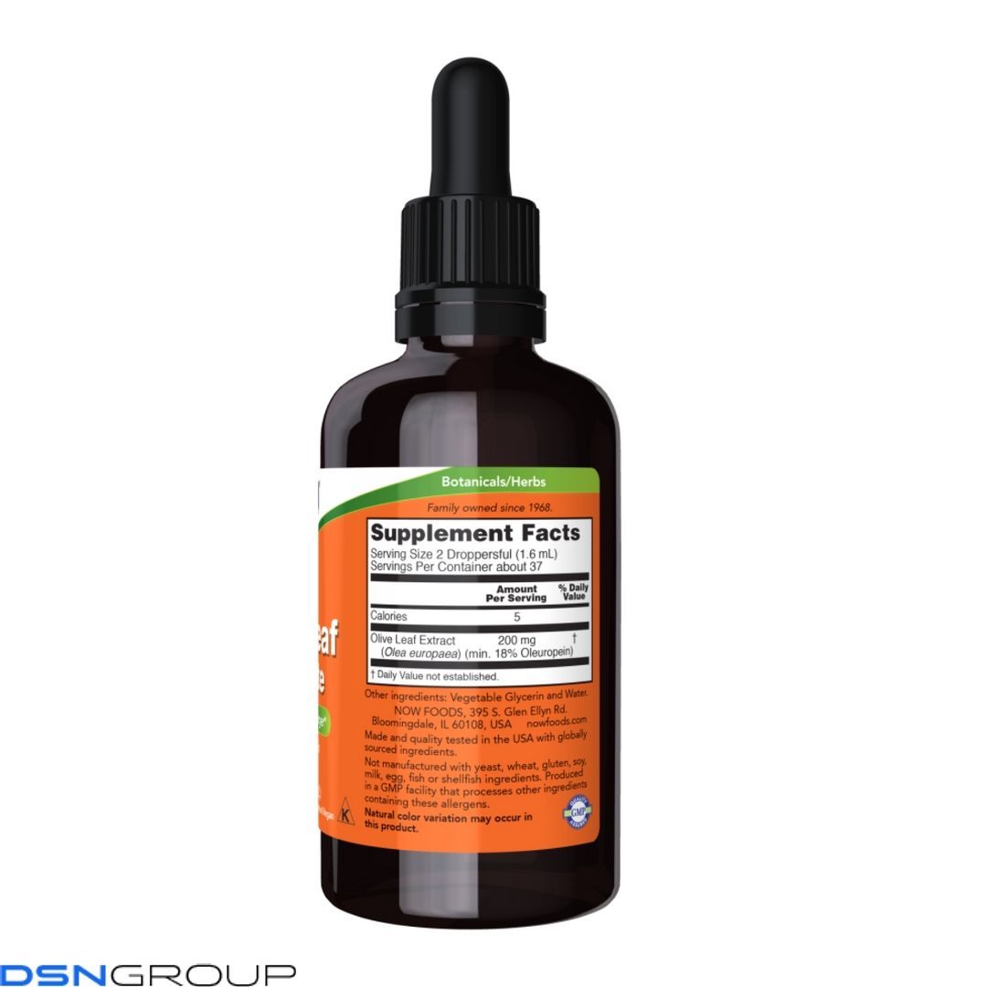 Olive Leaf Glycerite 18% Liquid - 59ml (2oz) 2022-10-2655 фото Olive Leaf Glycerite 18% Liquid - 59ml (2oz)
