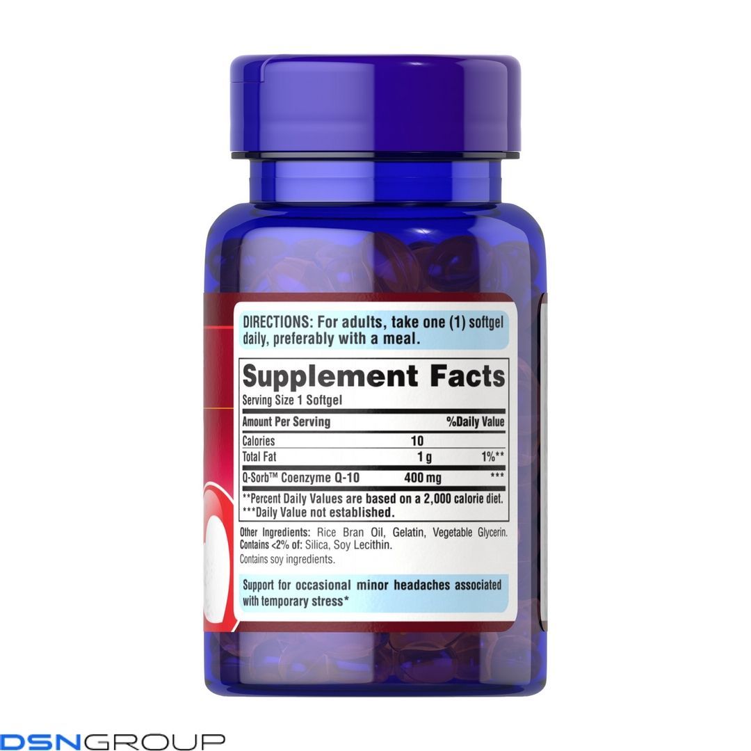 Q-SORB&trade; Co Q-10 400mg - 30 softgels