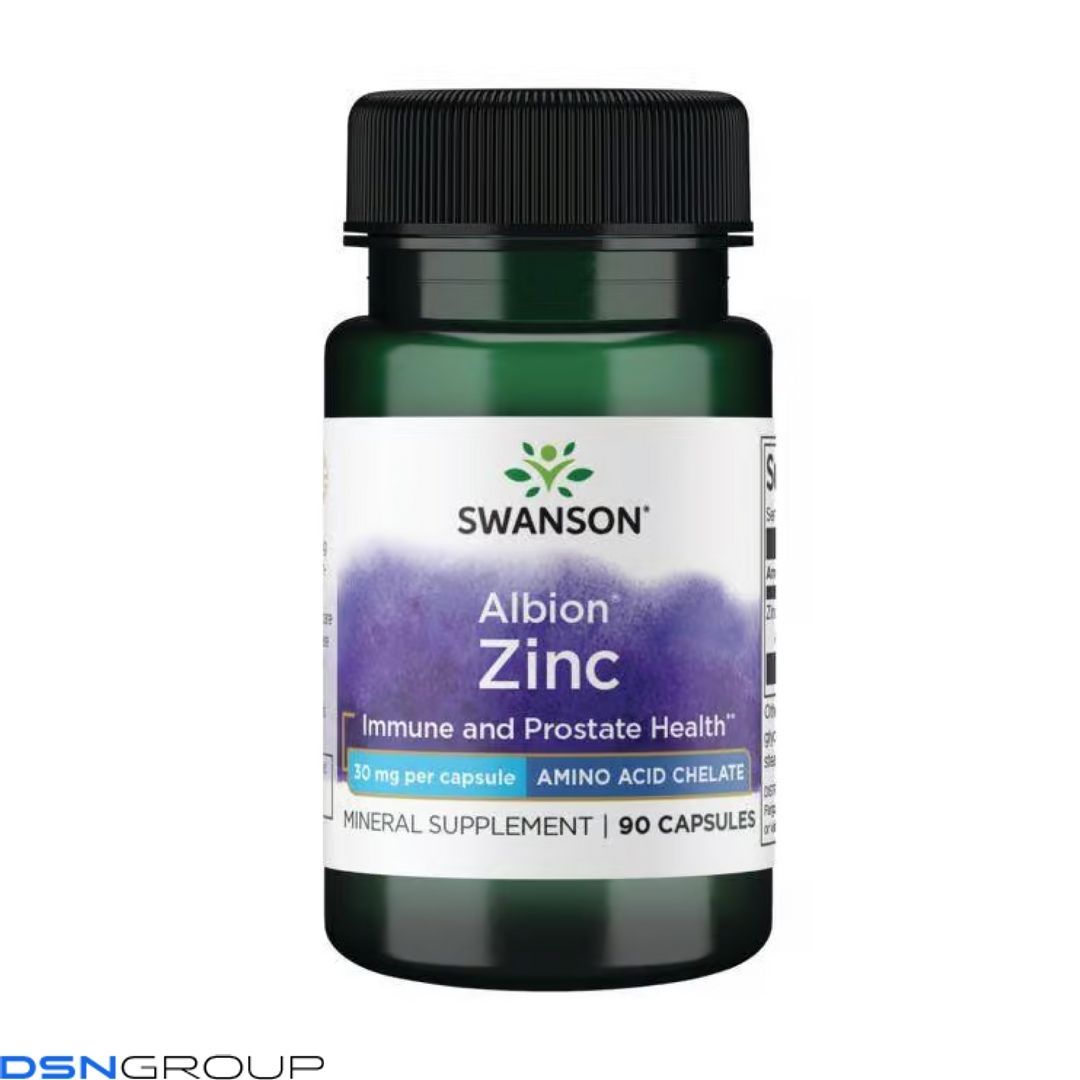 Swanson Albion Zinc 30 mg 90 Caps (Пошкоджена етикетка) 2023-10-7459 фото Swanson Albion Zinc 30 mg 90 Caps (Пошкоджена етикетка)