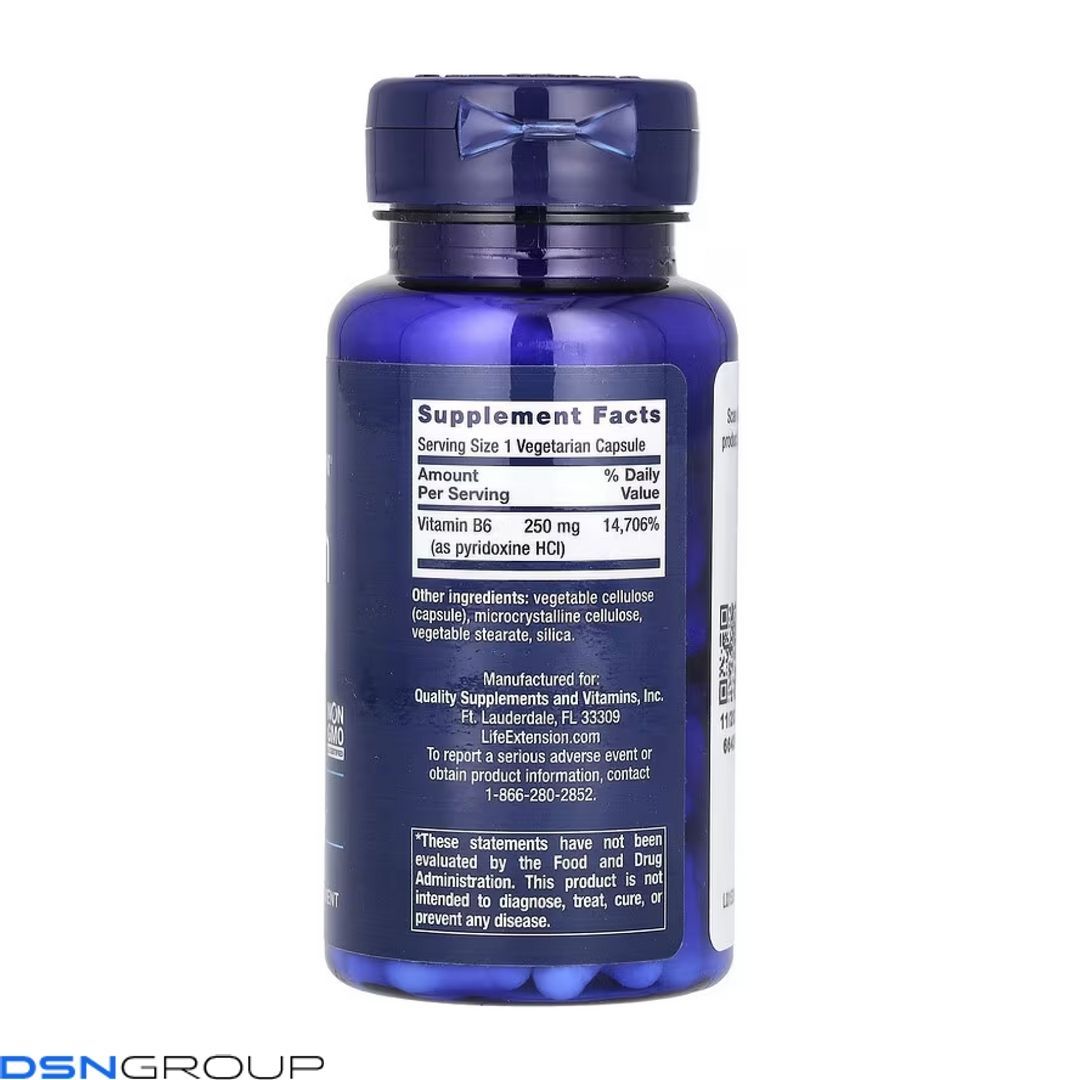 Vitamin B6 250 mg - 100 vcaps